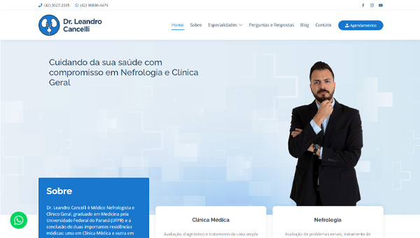 Capa do projeto Dr. Leandro Cancelli